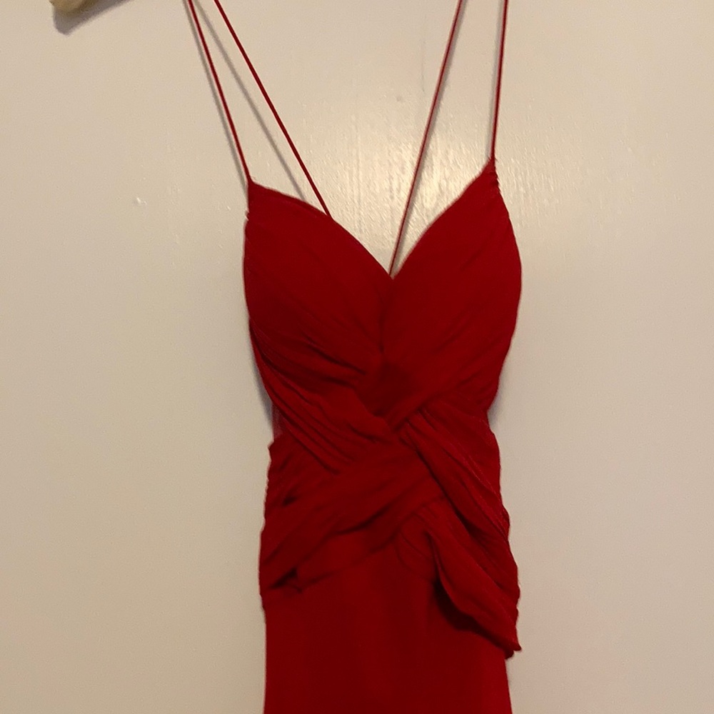 Beautiful full length red dress